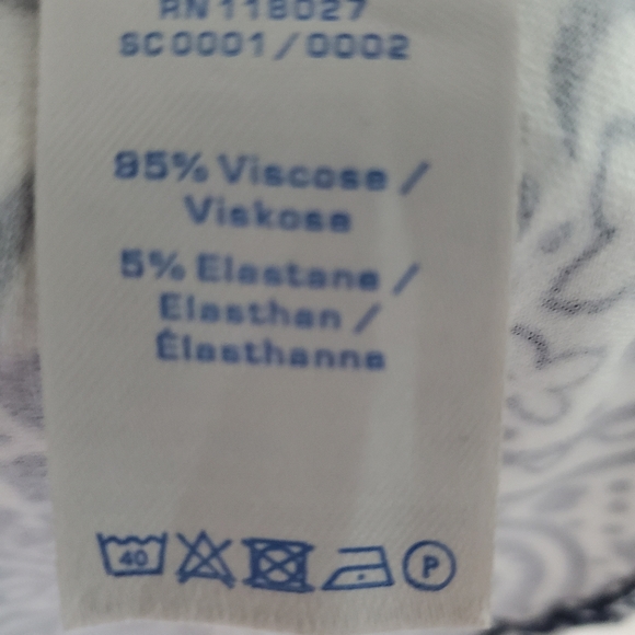 Boden size 8 navy blue wrap around v-neck dress 3/4 long sleeves - Picture 7 of 9